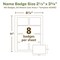 Avery EcoFriendly Recycled Name Tags, 2-1/3" x 3-3/8", White, Removable Adhesive, 160 Printable Name Badges (42395)